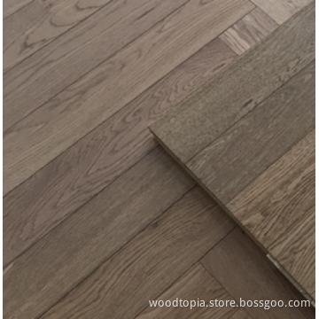 Hot sell herringbone parquet UV lacquer Oak